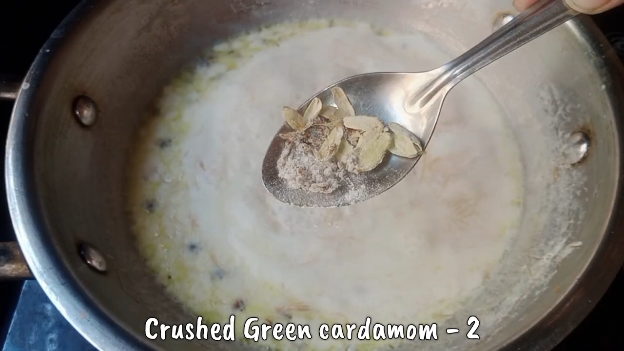 Step 1.2: Once the sevaiya is cooked, add sugar and green cardamom powder