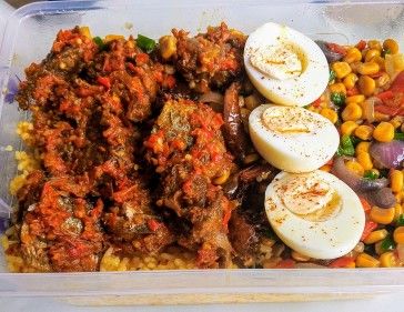 Step 1.1: Serve with peppered meat or grilled chicken with your veggie sauce