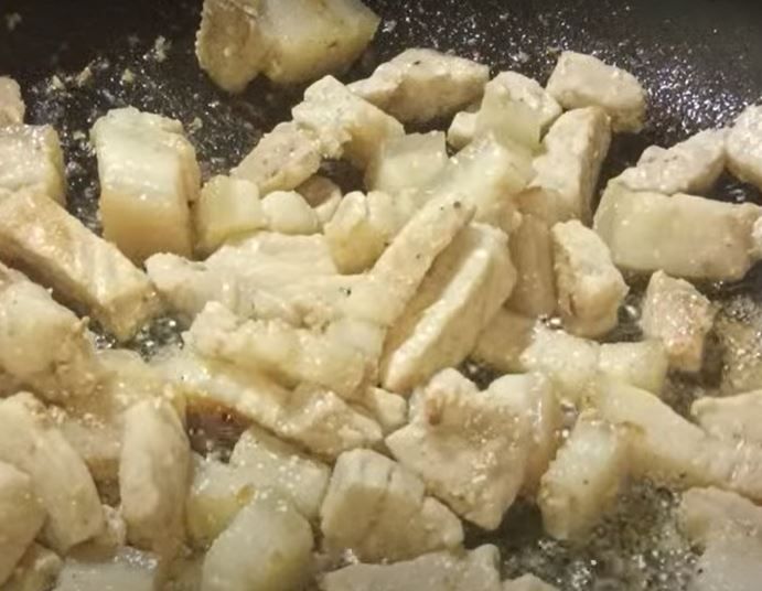 Step 1.1: Add some oil and cook the meat until light brown
