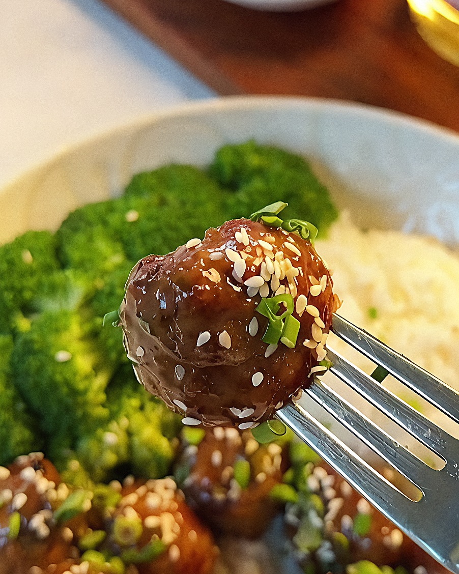 Honey Garlic Turkey Meatballs recipe