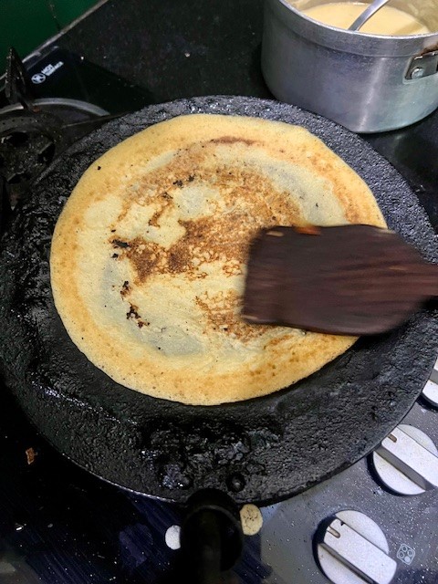 Step 3.1: Flip and cook the other side briefly