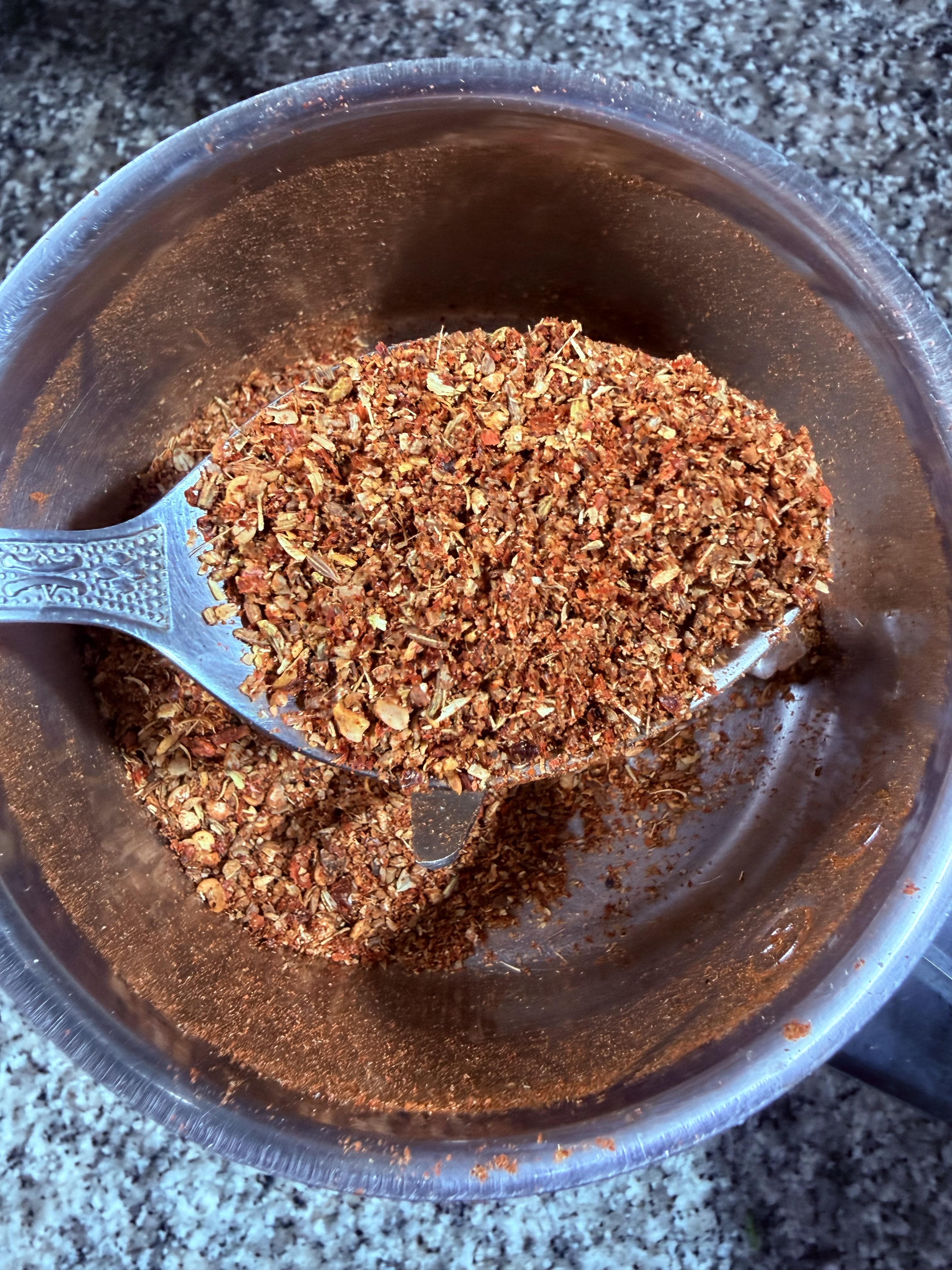 Step 2.2: Dry roast until fragrant