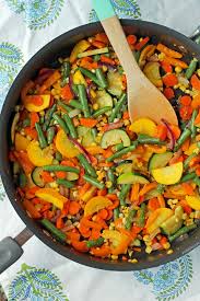 Step 2.1: After 30 minutes, add the carrots, zucchini, bell pepper, pumpkin, green beans, and chickpeas to the pot