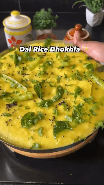 Dal Rice Dhokla recipe
