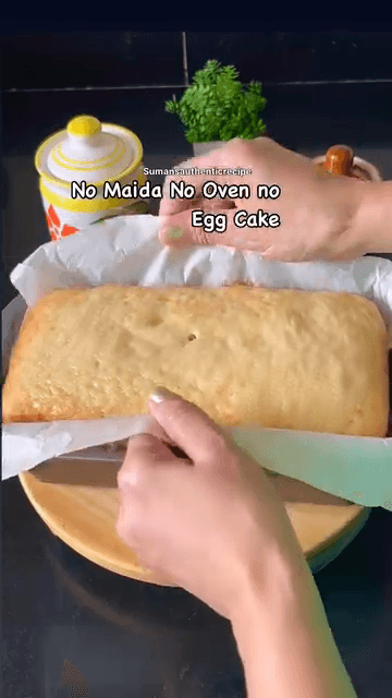 No Maida, No Egg, No Oven Cake recipe