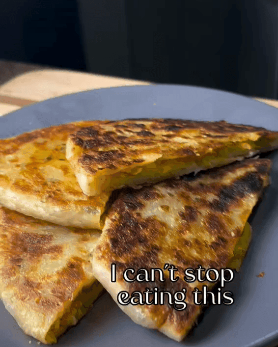 Pan Fried Samosas with Chili Oil recipe