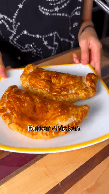 Butter Chicken Paratha Pockets recipe