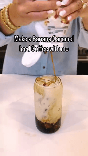 Banana Caramel Iced Coffee recipe