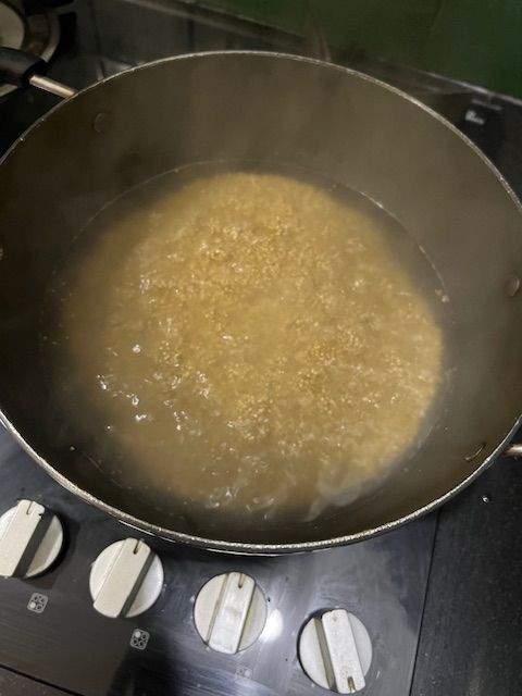 Step 1.1: Bring the mixture to a vigorous boil over medium-high heat