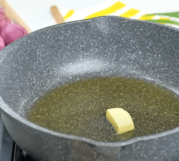 Step 2.1: In the same wok, add butter and let it melt