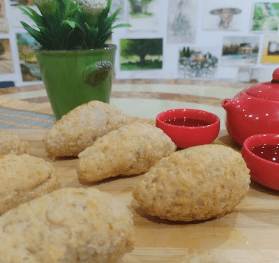 Fried Taro Puff Dumplings (Woo KOK 芋角) recipe