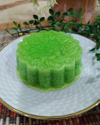 Pandan Moss Jelly Mooncake recipe