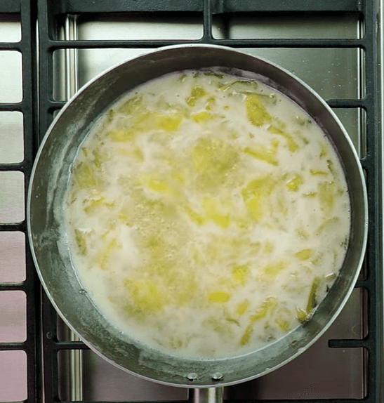 Step 1.1: Add sugar, black salt, and salt add pinch food color,(optional) Cook until the sugar dissolves