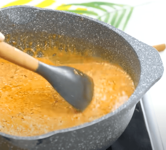 Step 2.1: Add spiced yogurt to the wok and mix well
