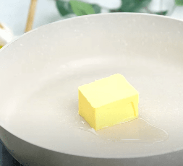 Step 2.1: In a frying pan, add cooking oil and butter, and let it melt