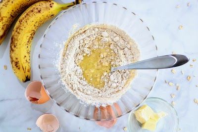 Step 1.1: Add the banana, eggs, milk, and vanilla extract to the blender