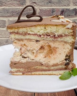 Delicious Kiev Cake with a Nutty Caramel Twist recipe