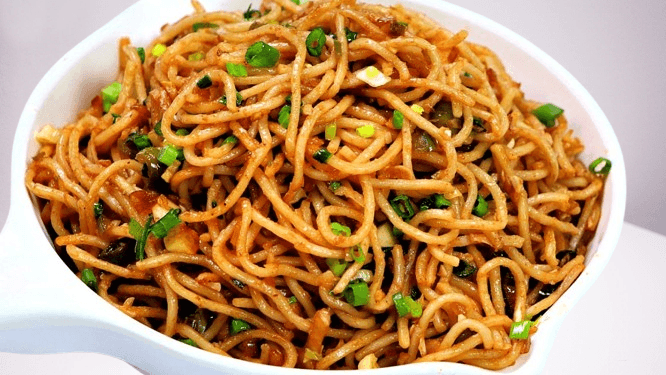 Spicy Garlic Butter Chowmein with a Crispy Twist recipe