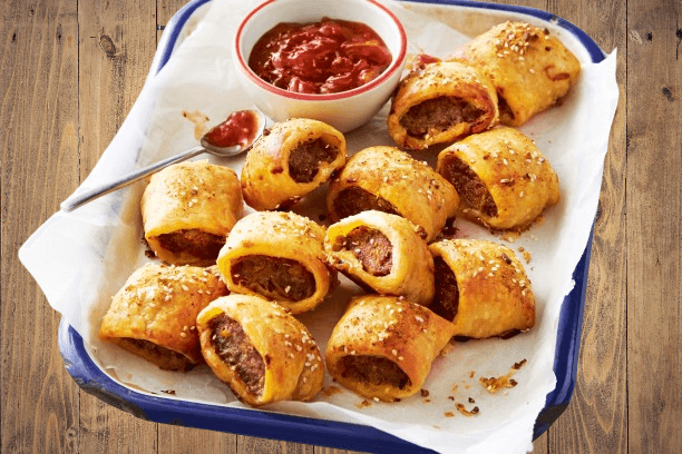 Fusion French Onion Sausage Rolls recipe