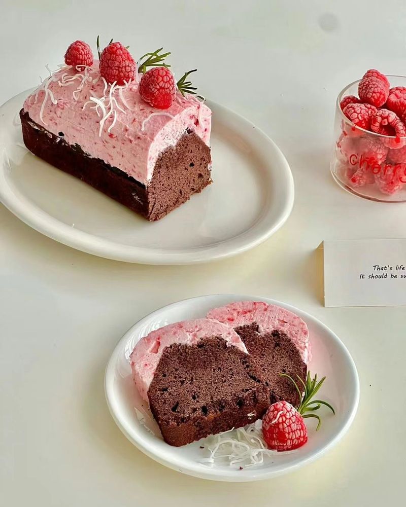 Raspberry Chocolate Pound Cake | Chefadora