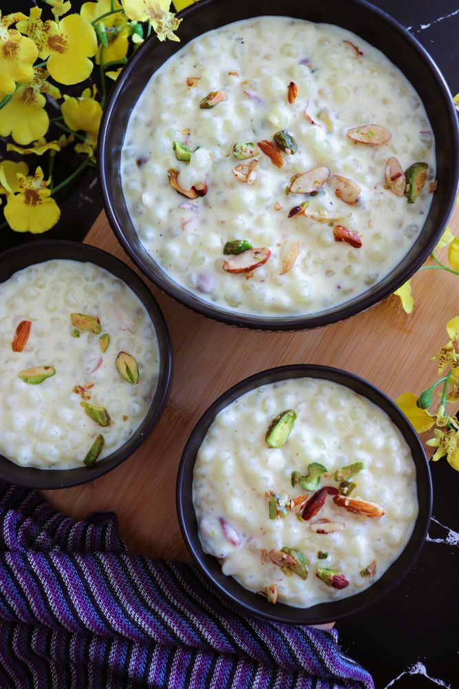 Sabudana Kheer (Creamy Sago Pudding)  | Chefadora
