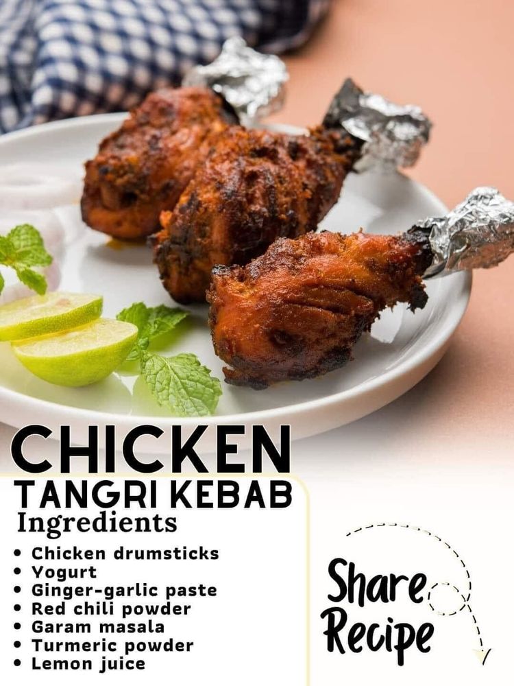 Chicken Tangdi Kebab by Rafia Junaid | Chefadora