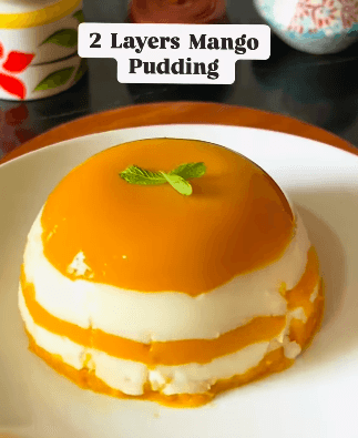 Layered Mango Pudding recipe