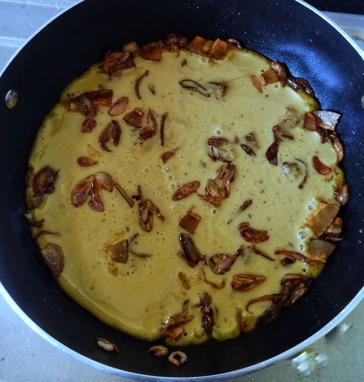 Step 2.1: Then Pour the prepared batter into the pan