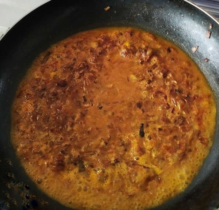 Step 1.1: Add 1/4 cup of water and let it boil for a minute