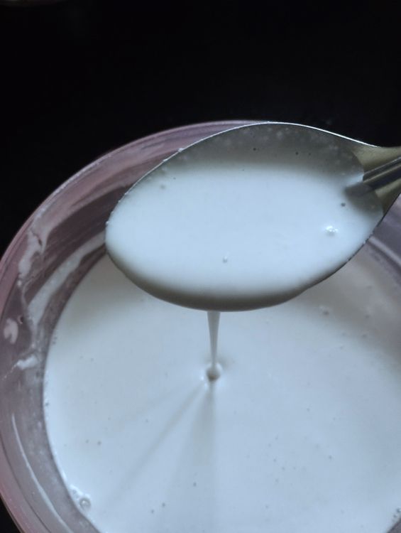 Step 1.1: Grind it to a fine paste and add enough water to achieve a flowing consistency