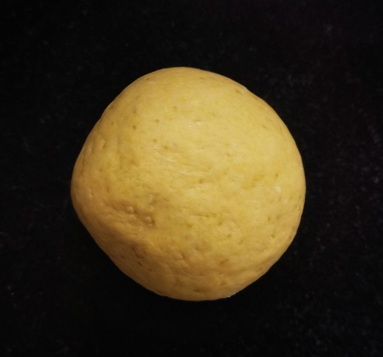 Step 1.1: Gradually add water to make a soft, thick, and non-sticky dough
