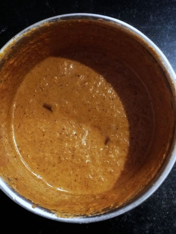 Step 1.1: Transfer the mixture to a mixer jar and grind it into a fine paste by adding enough water