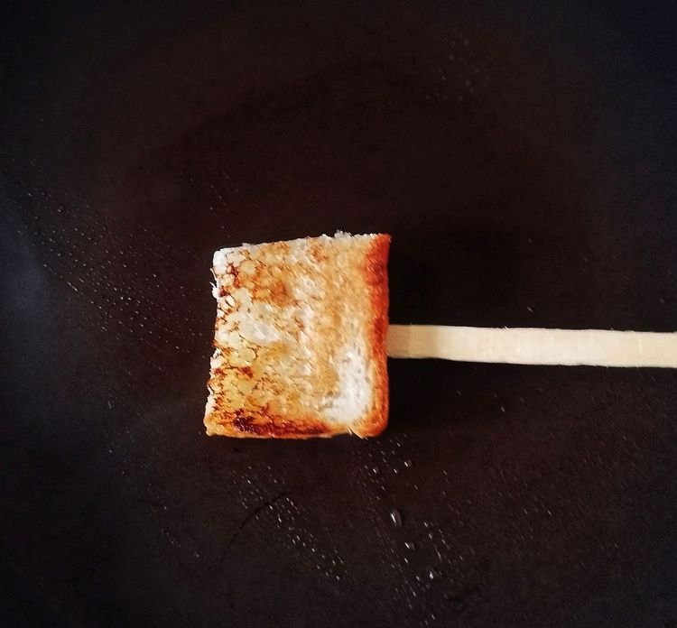 Step 1.1: Toast both sides of all bread pieces for a few seconds