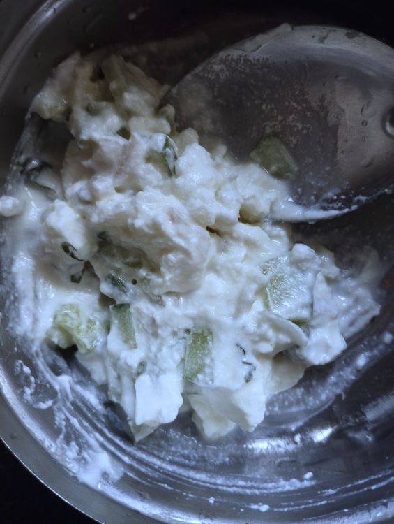 Step 1.1: Mix everything well to make a creamy filling