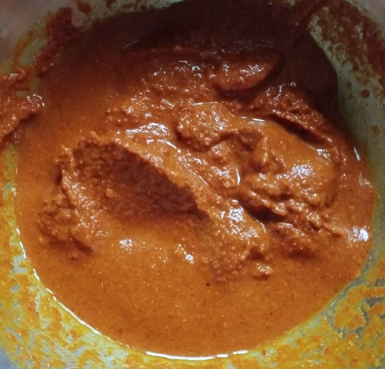 Step 1.2: Mix chilli powder, turmeric powder, and coriander powder with 2-3 tbsp of water in a small bowl