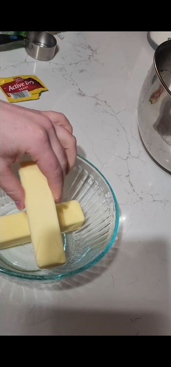 Step 2.1: Melt butter