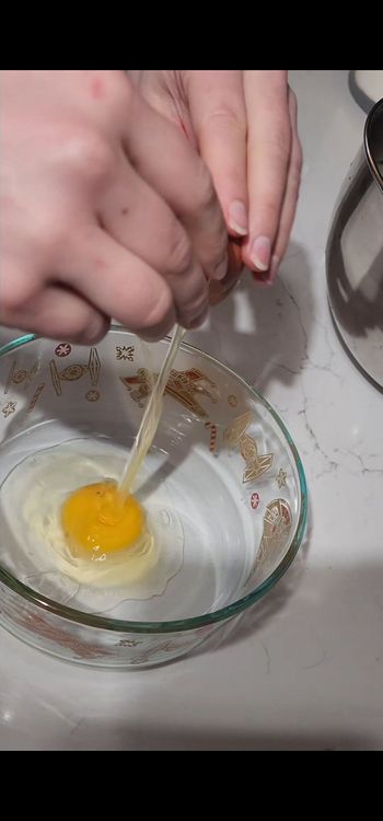 Step 3.1: Whisk sugar, egg, and salt together in a separate bowl until well beaten