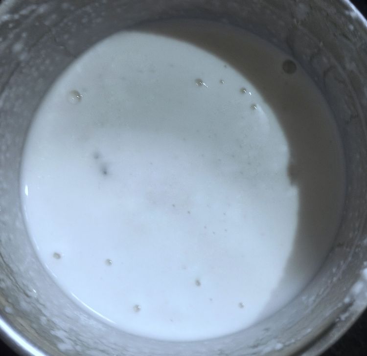 Step 2.1: Grind the idli rice to a fine paste by adding little water