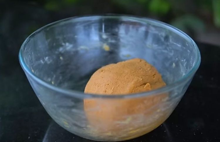 Step 1.1: Add water little by little to make a soft, smooth dough like chapati dough