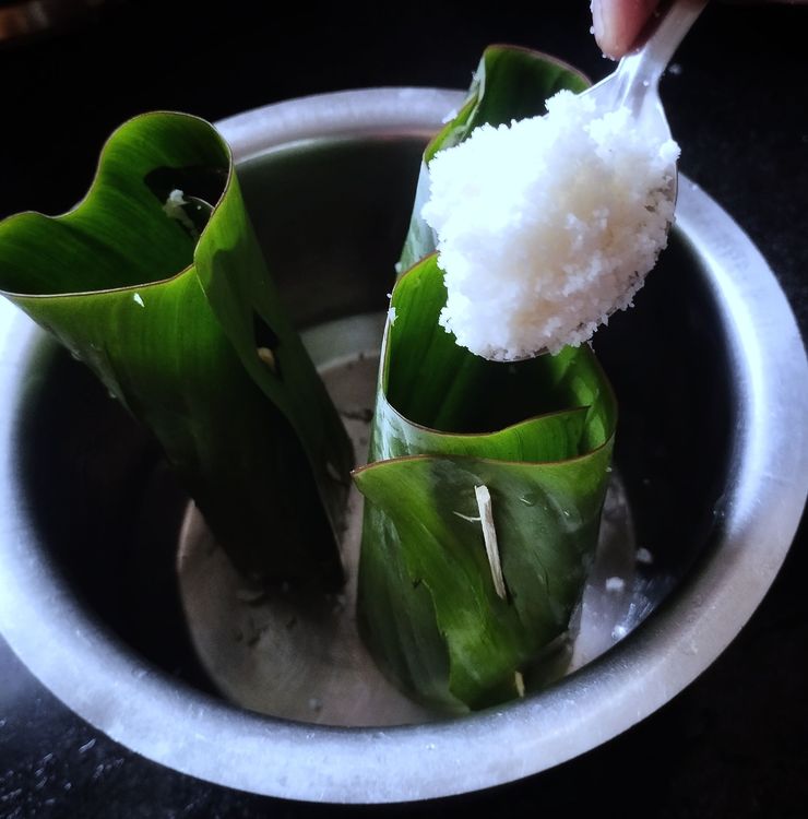 Step 1.1: Add some prepared rice mixture