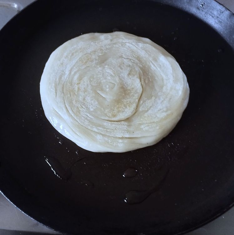 Step 3.1: Cook each paratha for 2β3 minutes on each side