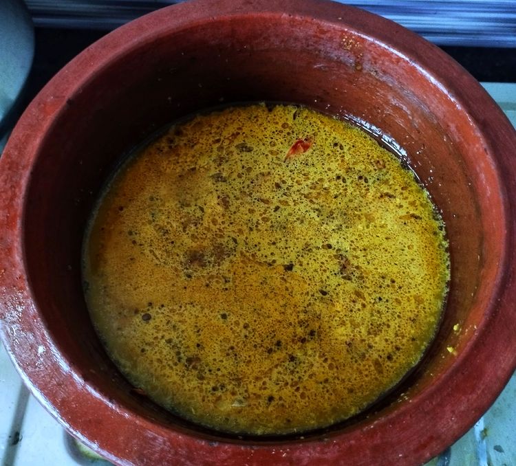 Step 4.1: Add about ½ cup of water and bring to a simmer