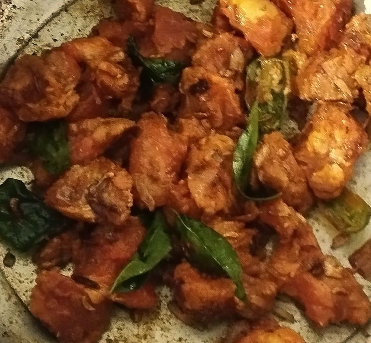 Step 2.1: Add the beef pieces, turn the flame to medium-high, and mix well for 3-4 minutes
