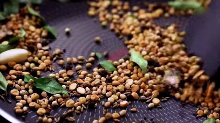 Step 1.1: Dry roast until golden brown and aromatic