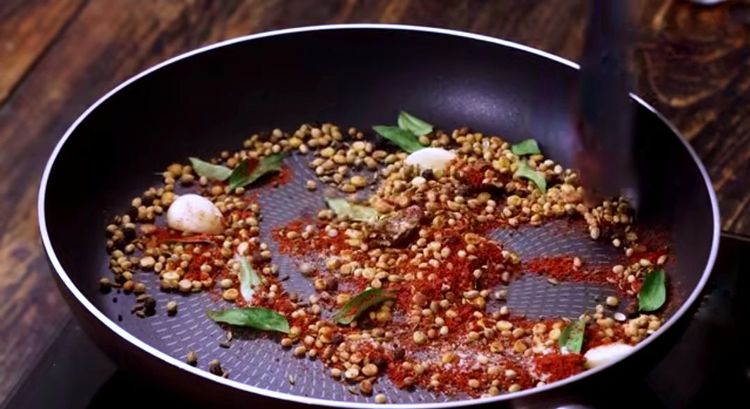 Step 1.1: Then Add Kashmiri chili powder, asafoetida powder, and salt to this