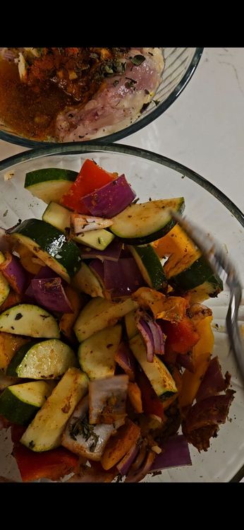 Step 2.2: Divide the marinade in half