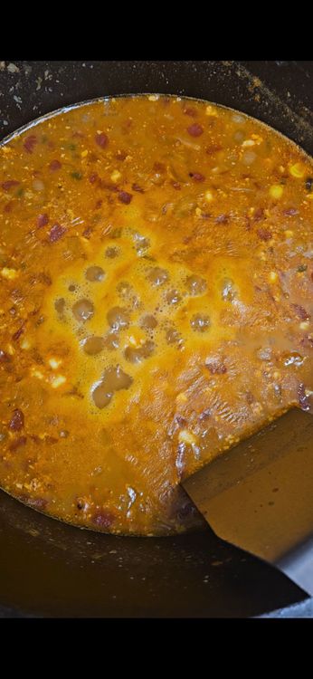 Step 1.1: Stir in the reduced-fat Mexican cheese and cream cheese until melted and well combined