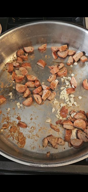 Step 2.1: Add garlic and sauté for 30 seconds until fragrant