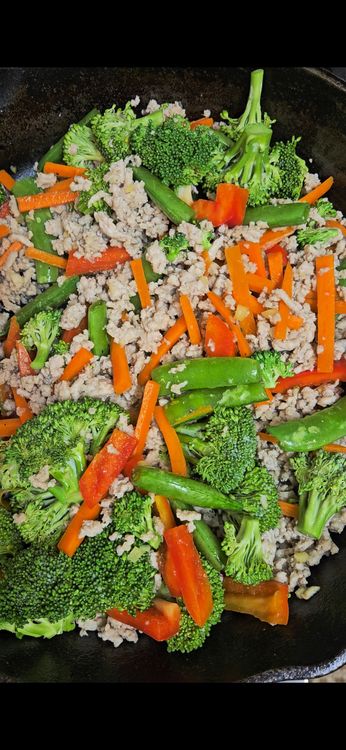 Step 1.1: Add in vegetables