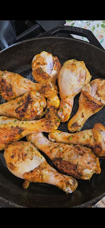 Step 1.1: Either bake the chicken or sear it in a pan until the skin is golden brown